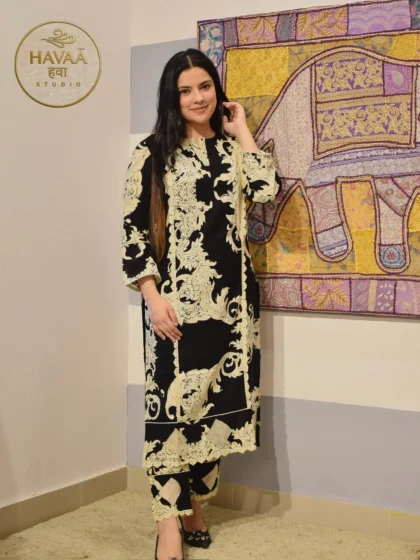 Premium Dragon Print Cotton Co-ord Set