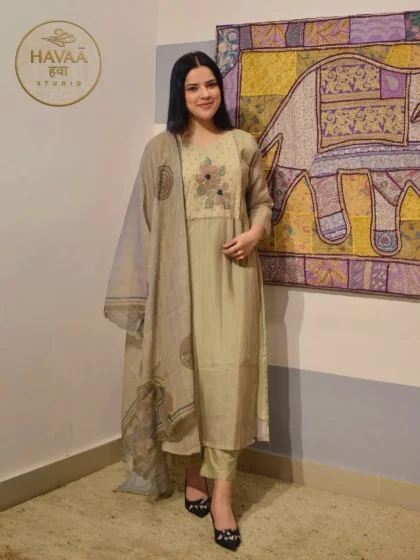 Premium Linen Blend Straight Suit